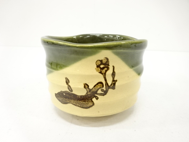 JAPANESE TEA CEREMONY / ORIBE TEA CHAWAN / ARTISAN WORK